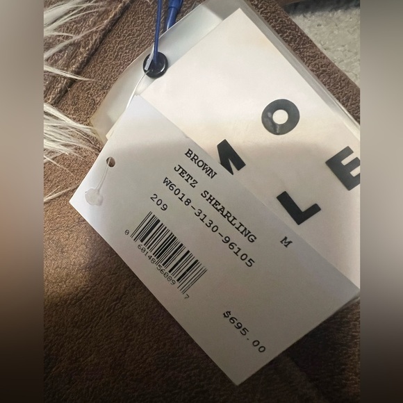 NWT Simon Miller - Jetz Coat in Natural Brown with Long Hair - Picture 7 of 8